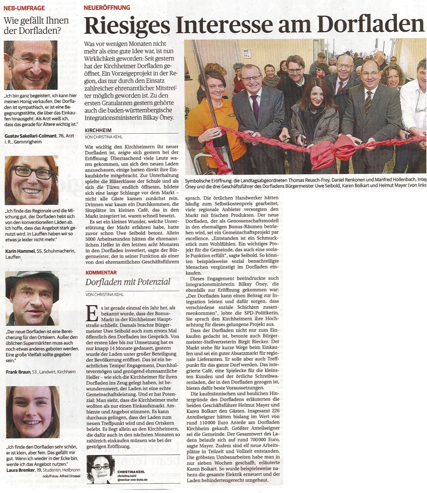 Ludwigsburger Kreiszeitung, 11.3.2016